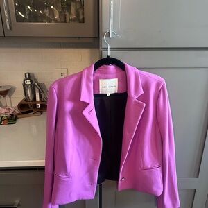 Judith & Charles Pink Cropped Blazer Jacket